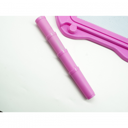 Tabla Magnetica pentru desen Flippy, Pix, forma dreptunghi, dimensiuni 23x17 cm, Dezvolta Creativitatea, cu picioare suport, Roz [1]