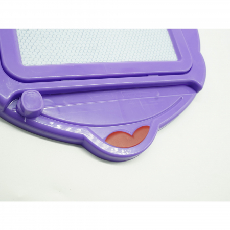 Tabla Magnetica pentru desen Flippy, Pix, forma Soricel, dimensiuni 23x26.5 cm, Dezvolta Creativitatea, Mov [1]