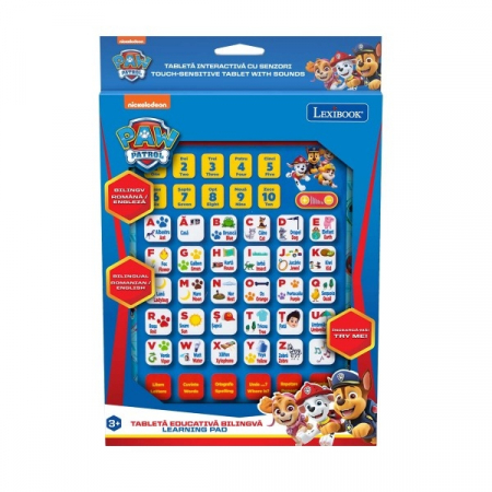 Jucarii, Copii & Bebe - Tableta interactiva cu senzori LexiBook in limba engleza, Paw Patrol