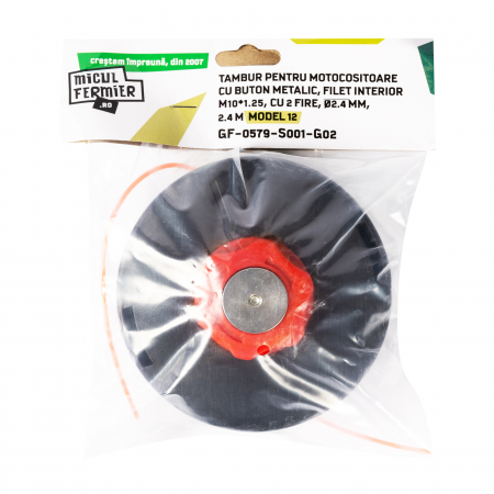 Tambur 2.4 mm Micul Fermier, buton metal Model 12 [1]