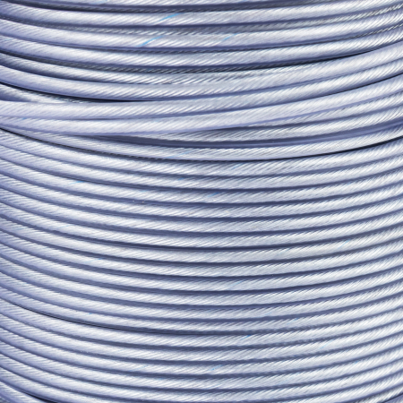 Tambur cablu otel zincat Micul Fermier, plastifiat, diametru 2-3.5mm, lungime 100m [2]