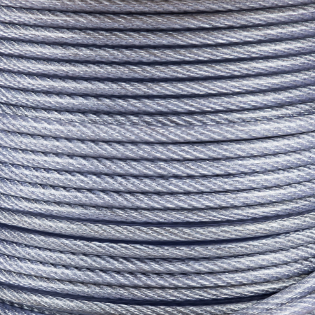 Tambur cablu otel zincat Micul Fermier, plastifiat, diametru 4-5.5mm, lungime 100m [1]