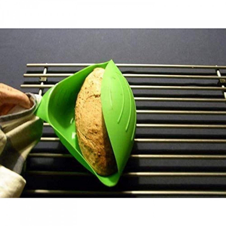 Tava de Copt pentru Cuptor, Flippy, pentru Paine, Peste, Legume, din Silicon, Pliabila, Multifunctionala, Forma pentru Preparare si Gatiere, 24.5x9 cm, Verde [5]