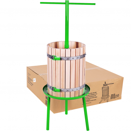 Zdrobitoare si teascuri - Lichidare Teasc, presa din lemn pentru zdrobit struguri ,fructe, 32 L ,Micul Fermier Premium