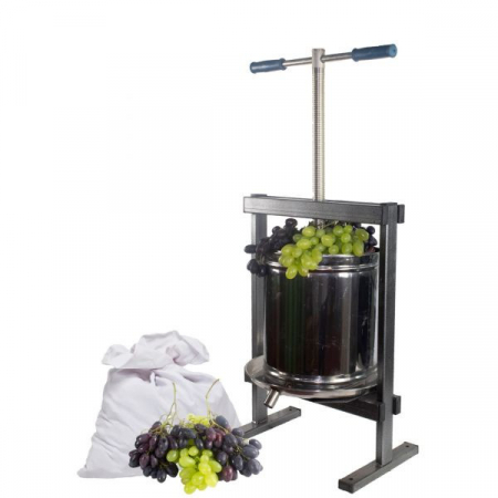 Gradina - Teasc/Presa struguri Vilen Inox 15 L cu picioare, Ucraina Traditional