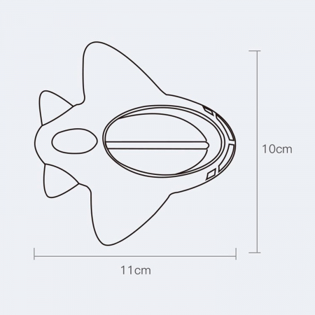 Termometru pentru Baie, Flippy, Plutitor, Rezistent la apa, Multifunctional, Model Avion, 11x10x4 cm, Rosu [4]