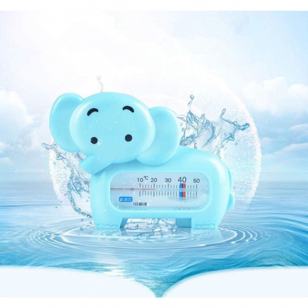 Termometru pentru Baie, Flippy, Plutitor, Rezistent la apa, Multifunctional, Model Elefant, 11.5x9x2 cm, Albastru [5]