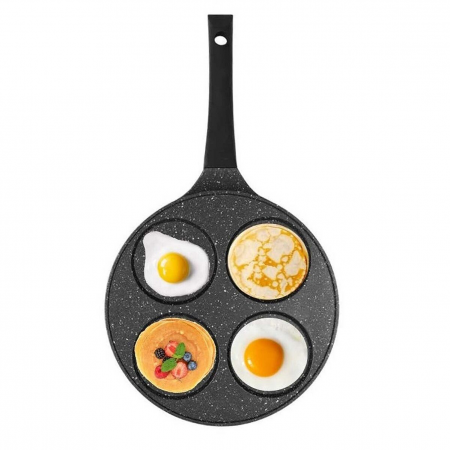 Tigaie de clatite cu acoperire din marmura CF-CP4M, 4 modele, maner moale, 26cm [1]