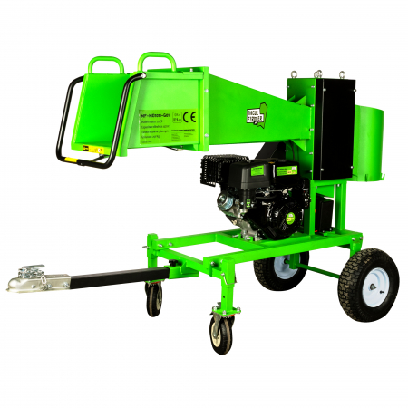 Tocator crengi Micul Fermier, motor benzina 18CP, diametru maxim de taiere Ø120mm, cu carlig de remorcare, pentru brichete [15]