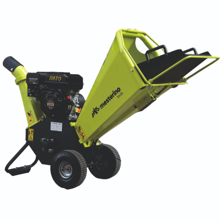 Gradina - Tocator de crengi si resturi vegetale, MESTERINO MT-65H, motor pe benzina RATO in 4 timpi, 212 cc, 7 CP, diametru maxim de taiere 100 mm