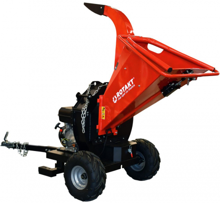 Tocator de crengi tractabil, ROTAKT ROTC-15HD, Diametru tocare lemn 100 mm, Motor termic 15 CP [1]