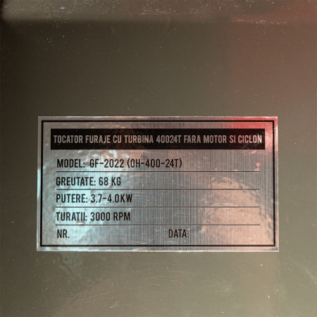 Tocator furaje cu turbina Micul Fermier 4024T fara motor, 1000 kg/h [1]