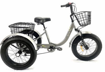 Tricicleta adulti,Fat cauciuc cu cos 20 inch Gri T2001 [1]