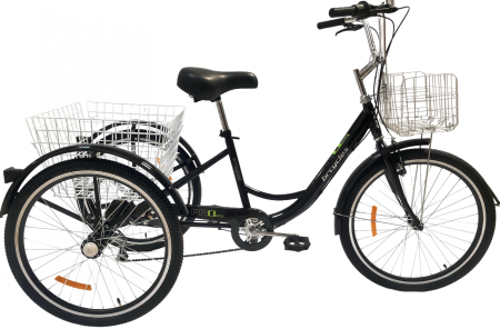 Tricicleta adulti, roti 24' Negru T2402 [1]