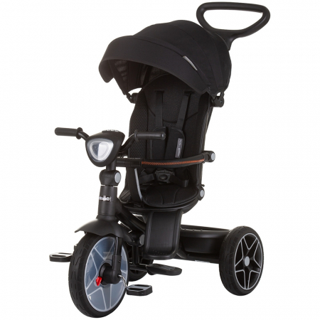 Biciclete, trotinete, triciclete - Tricicleta cu copertina si sezut reversibil Chipolino Derby obsidian