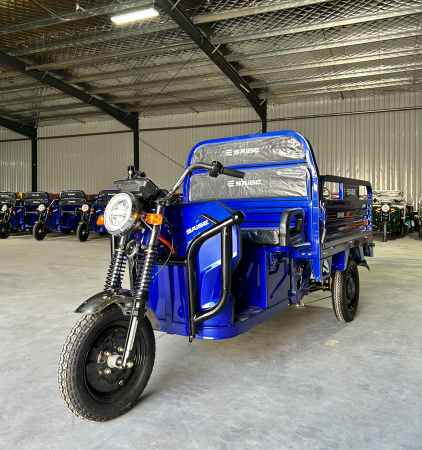 Fără permis - Tricicleta electrica cu remorca basculabila, fara permis, viteza maxima 25km/h, baterie 72V32Ah, motor 2000W, Model XPB2000