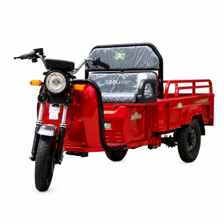 Fără permis - Tricicleta electrica Geeli E-pickup cu remorca basculabila 1500W, fara permis, 25km/h, baterie 60V 32Ah, autonomie 50-70 km