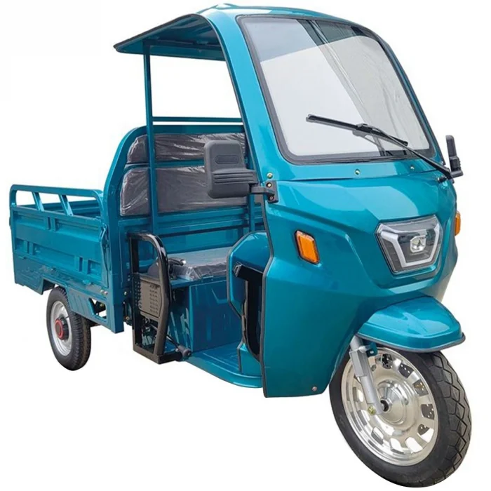 Tricicleta Electrica GL 35000, Cabina cu Parbriz, Bena mare 150x110, Autonomie 70 km, Motor 1500W, 72V/58Ah, fara permis [2]
