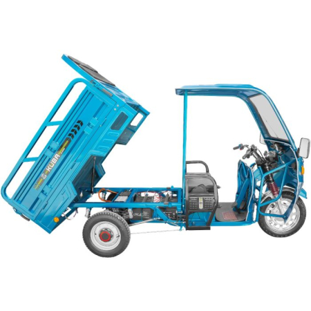 Tricicleta Electrica GL 35000, Cabina cu Parbriz, Bena mare 150x110, Autonomie 70 km, Motor 1500W, 72V/58Ah, fara permis [1]