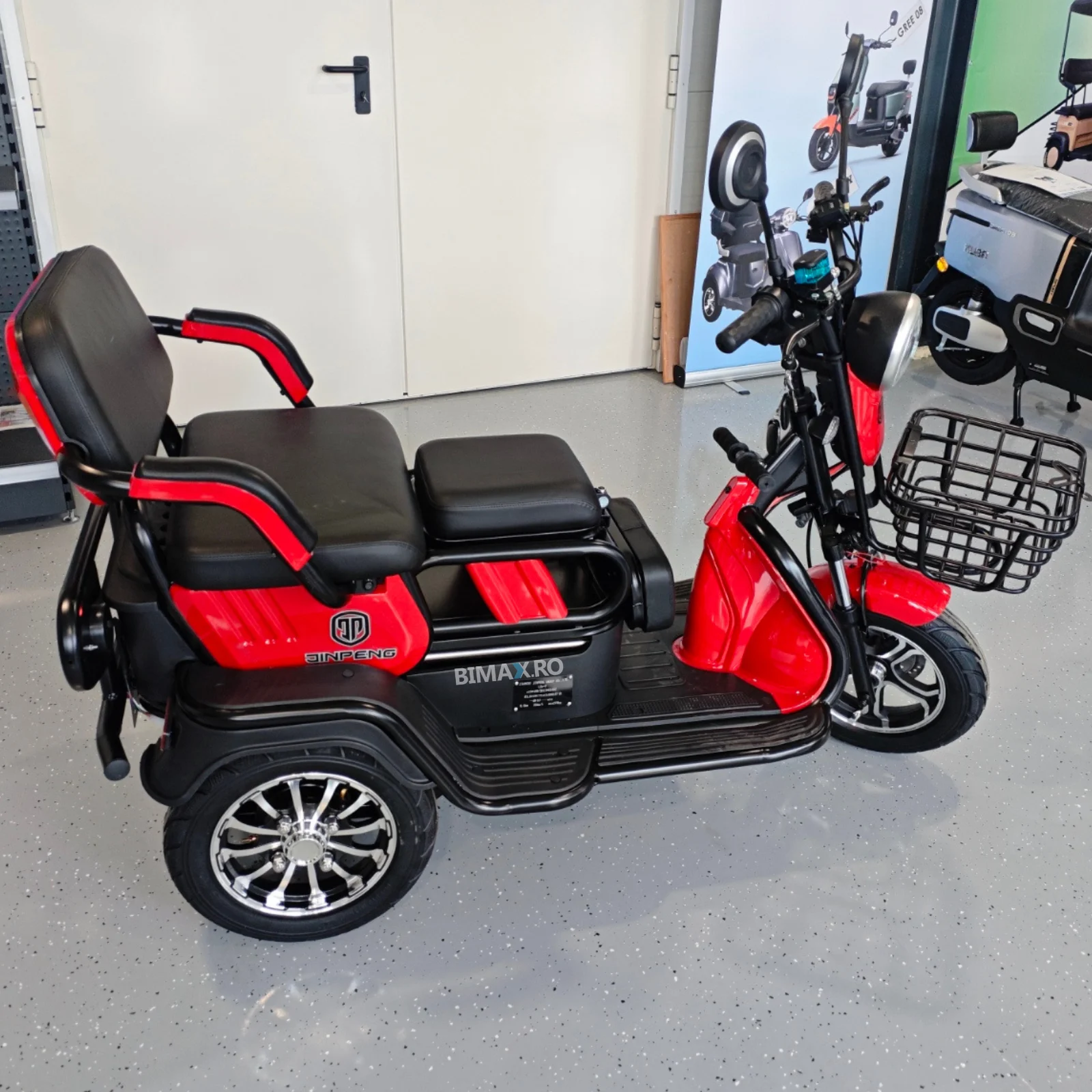 Tricicleta electrica Jinpeng Go Ride A6, 25km/h fara permis, motor 800w, 20Ah 60V, autonomie 50 km [8]