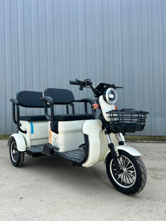 Fără permis - Tricicletă Electrică V6 1800W – Fără Permis, 2 Locuri, Autonomie 80 km, Spațiu Generos Depozitare