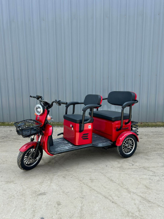 Tricicletă Electrică V6 1800W – Fără Permis, 2 Locuri, Autonomie 80 km, Spațiu Generos Depozitare [7]