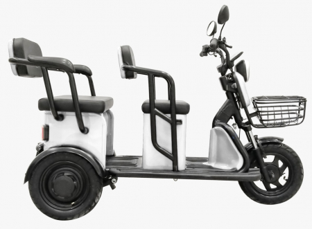 Tricicleta electrica, Volta APM5, 1000W, 25 km/h, Autonomie pana la 40 km, alb, fara permis [1]