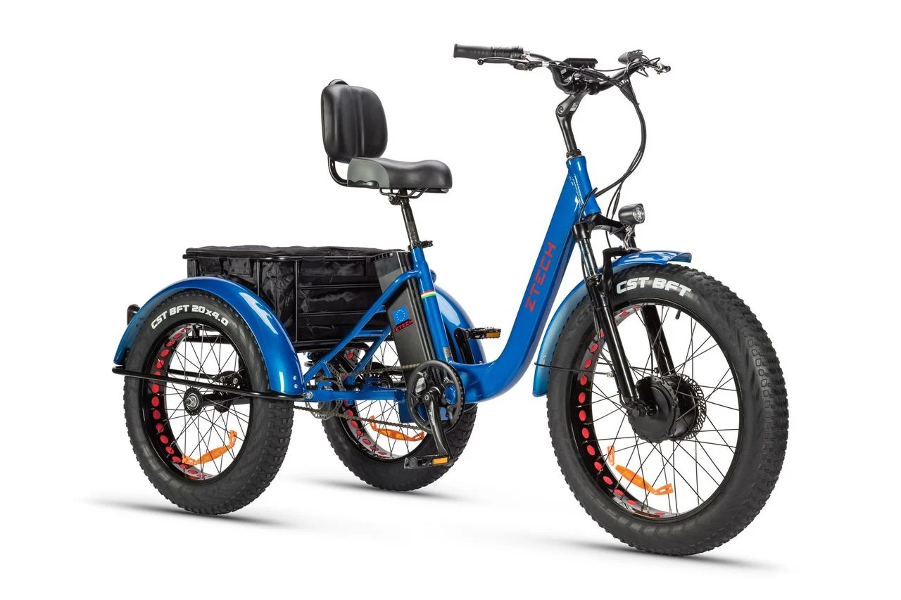 Scutere si tricicluri - Tricicleta electrica Ztech ZT-80-A MINI autonomie 45 Km viteza maxima 25 km/h putere 250W acumulator 13Ah/48V nu necesita permis