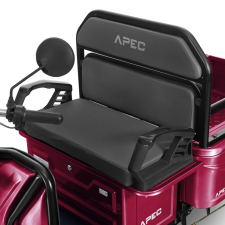 Triciclu electric 1000 W, Voltarom APT4 Fara permis, 60V, 20Ah, 25 Km/h, Rosu, Autonomie 41Km [4]