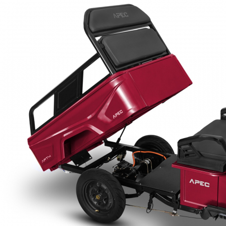 Triciclu electric 1000 W, Voltarom APT4 Fara permis, 60V, 20Ah, 25 Km/h, Rosu, Autonomie 41Km [1]