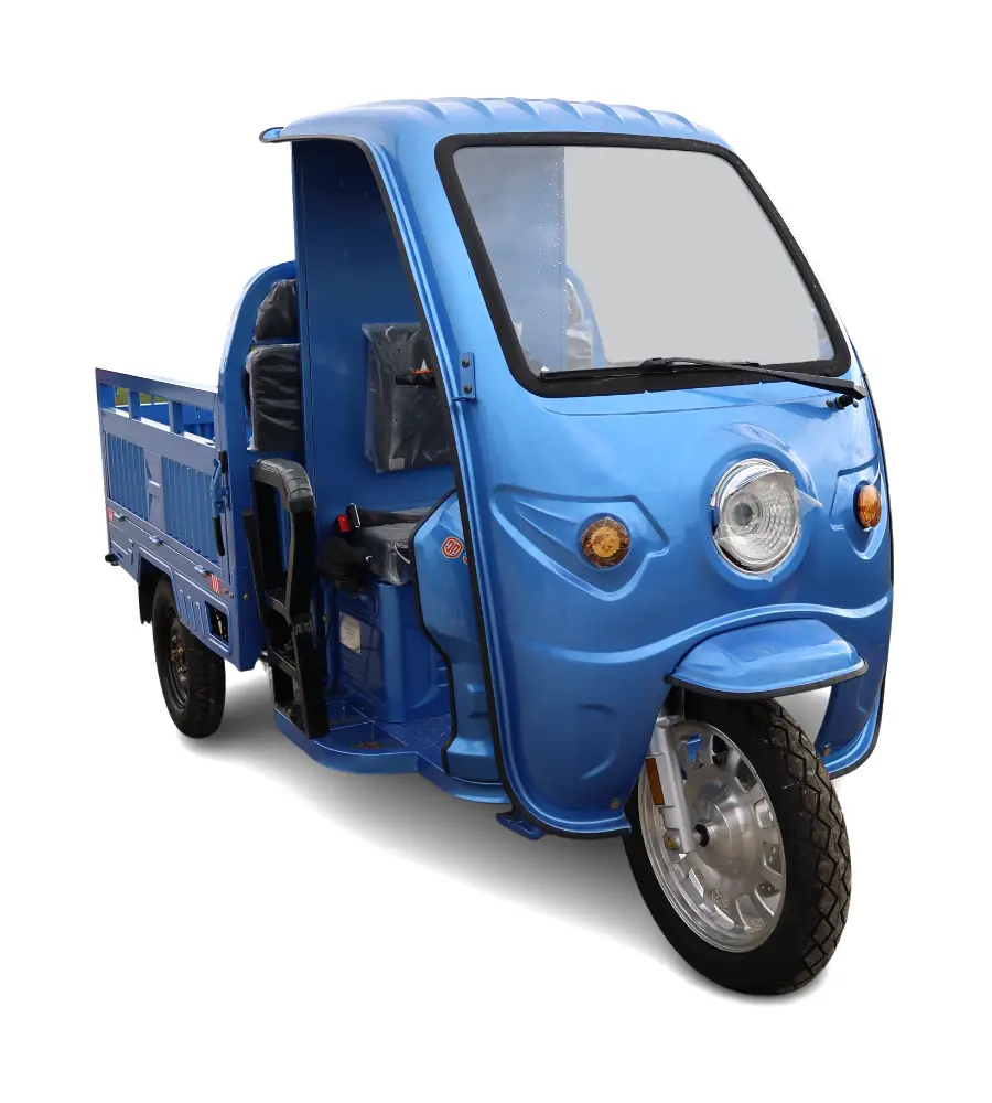 Tricicluri cargo fara permis - Triciclu electric AMR Dump cu cabina, basculabil la buton, 2000 W, 72V 58Ah , fara permis, autonomie 60 km