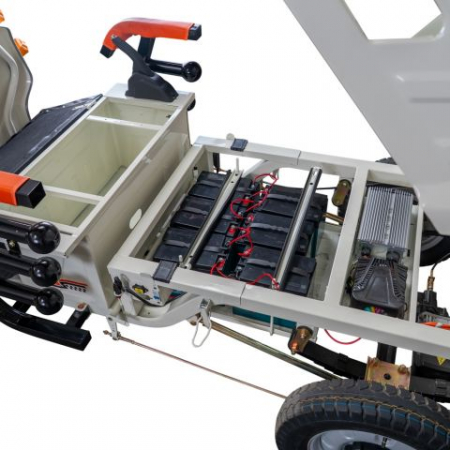 Triciclu Electric Cargo Ruris Pilot 3130A , 3600 W, autonomie 80km, fara permis, bena basculabila [13]