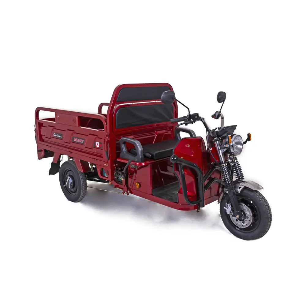 Tricicluri cargo fara permis - Triciclu Electric cu Remorca Rotakt Guliver 2000W 25 km/h Autonomie 68 km Baterie Plumb-acid 72V 58Ah Greutate maxima 617 kg, Fara permis