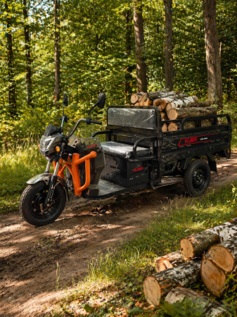 Fără permis - Triciclu electric Fara permis Kuba Light Cargo, 3000W, bena mare 150x100,  autonomie 60 km, baterii 72V 45Ah