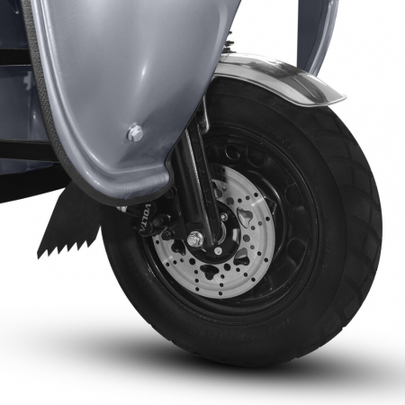 Triciclu electric, FARA Permis, motor 3900W, pana la 50km autonomie, 45Ah, Voltarom Hercules, Tuk Tuk cu cabina, Gri [4]