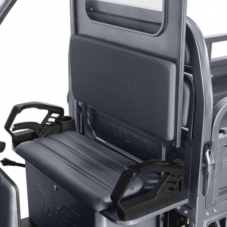 Triciclu electric, FARA Permis, motor 3900W, pana la 50km autonomie, 45Ah, Voltarom Hercules, Tuk Tuk cu cabina, Gri [5]