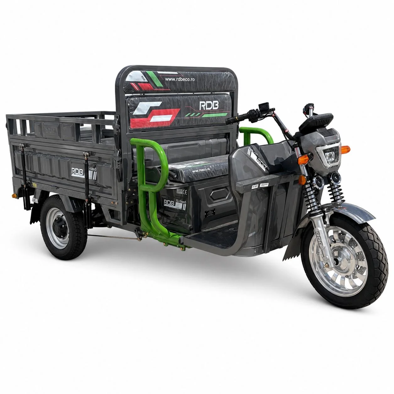Triciclu electric fara permis Rdb XL-Klass5, 4000W, 72V 58Ah, 25km/h, autonomie 80km , bena mare [8]