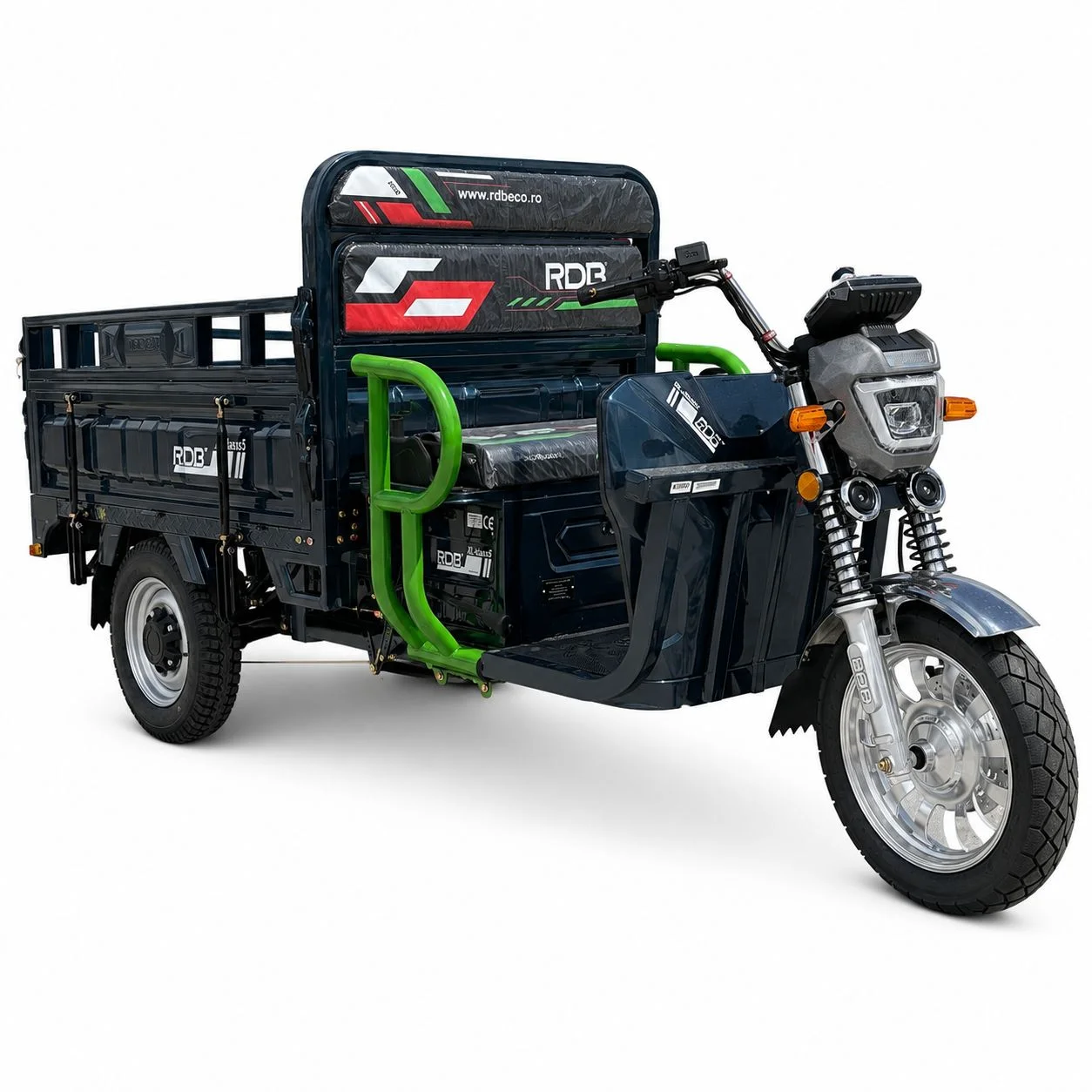 Triciclu electric fara permis Rdb XL-Klass5, 4000W, 72V 58Ah, 25km/h, autonomie 80km , bena mare [7]