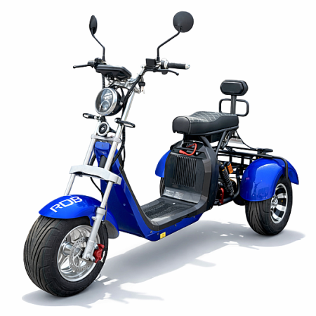 Tricicluri persoane - Triciclu Electric RDB CC09, 2000W, fara permis, 25km/h, autonimie 55 km, baterie 60V 20Ah