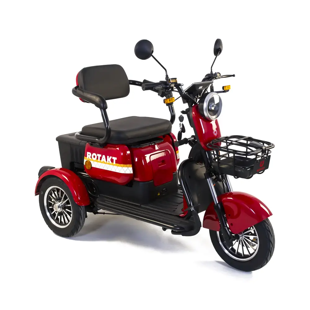 Fără permis - Triciclu Electric Rotakt Safari Motor 1000W 25 km/h Autonomie 62 km Baterie plumb-acid 60V 20Ah Greutate maximă 187 kg, Fără permis