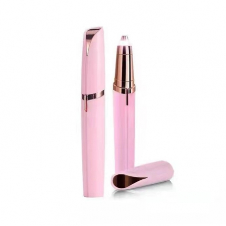 Sub 99 Lei - Trimmer Facial, Flippy, pentru Sprancene, Incarcare USB, 1.5 x 13 cm, din ABS, Roz