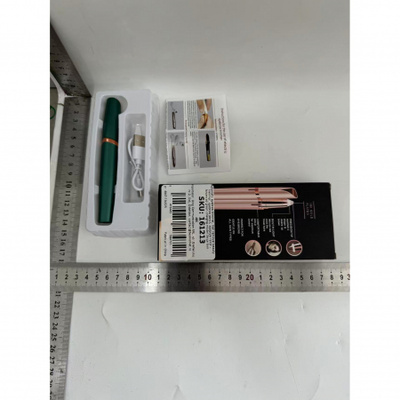 Trimmer Facial, Flippy, pentru Sprancene, Incarcare USB, 1.5 x 13 cm, din ABS, Verde [6]