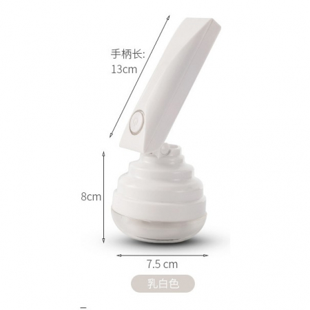 Pentru Casa si Camping - Aparat Pentru Curatat Scame, Par Si Praf, Flippy, Trimmer pentru Diferite Tipuri De Material, Cu Lame Din Otel Inoxidabil, Maner Flexibil, Incarcare Prin USB, 13x8 cm, Alb