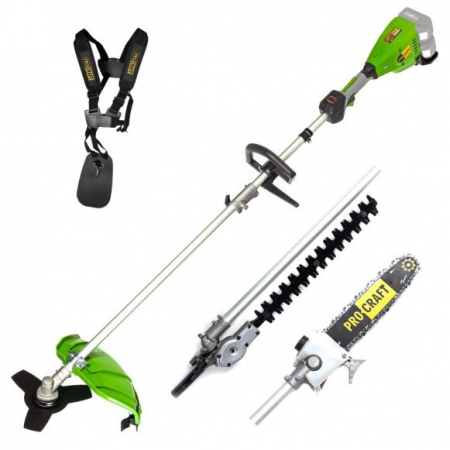 Trimmer Procraft PTA20/2 pe acumulator, 2x20V / 4Ah, cu acumulator si incarcator [0]