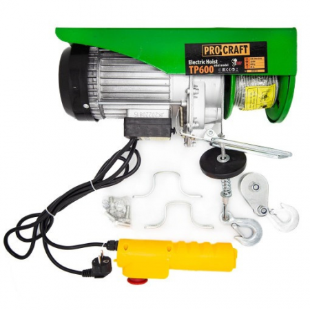 Troliu electric palan Procraft TP600, 1200 W, 600 Kg [0]
