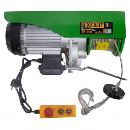 Bricolaj - Troliu electric palan Procraft TP1000, 1600W, cu kit montare Greutate 1000kg