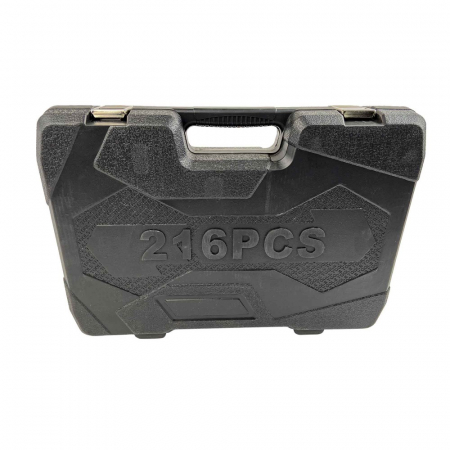 Trusa de 216 piese, crom vanadiu, biti si tubulare + Manusi [1]