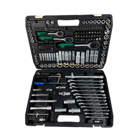 Trusa de 216 piese, crom vanadiu, biti si tubulare [0]