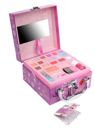Make up - Trusa de machiaj pentru fetite in cutie de depozitare Create It!