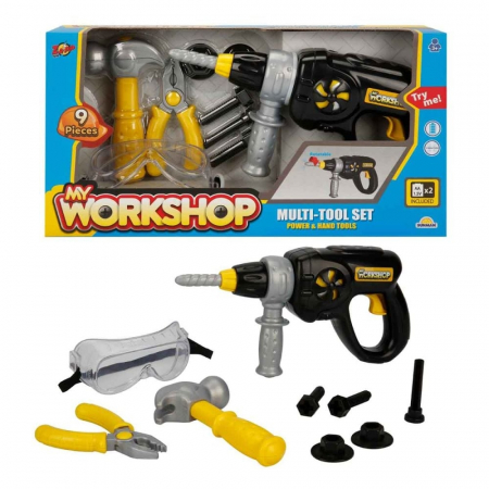 Trusa de scule cu bormasina, Zapp Toys, 9 piese [1]